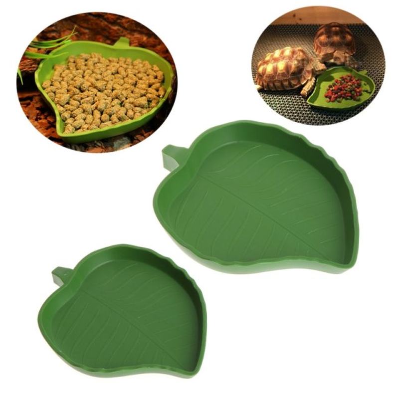 速发New Reptile Water Food Dish Bowl Plastic Gecko Meal Worm - 图0