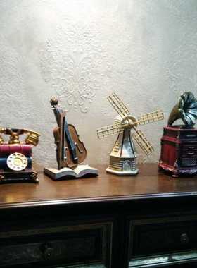 精品摆件留声机i模型复古屋内家装软装饰品吧台咖啡厅欧式摆设物