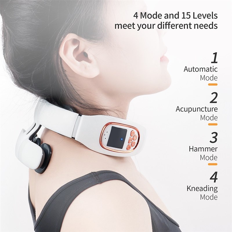 Zone Neck Massager 15 oevels Electric umpIlse 42°YC HLt - 图2