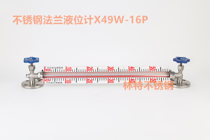 23玻璃管液位计/不锈钢法兰液位计/X49W-16O/水位计/油位计/带刻 - 图2