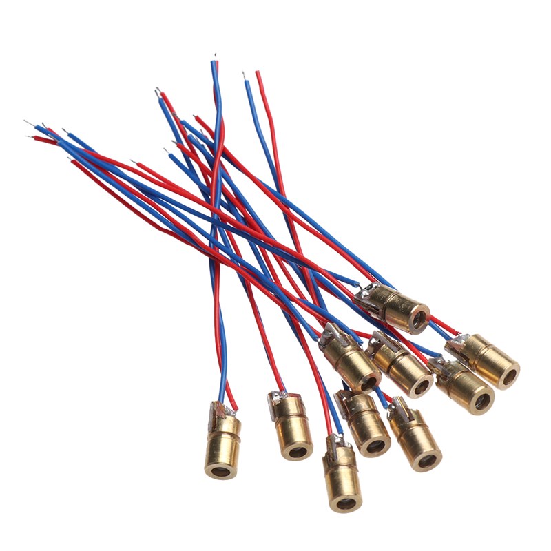 网红1/3/5/10Pcs Adjustable Laser Dot Cross Diode Module 650n - 图0