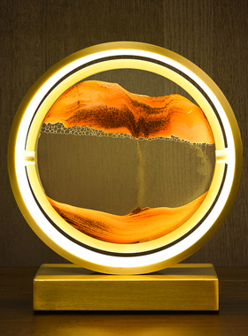 流沙画摆件e创意轻奢客厅沙漏洒柜电视柜办公室家居装饰品生日礼