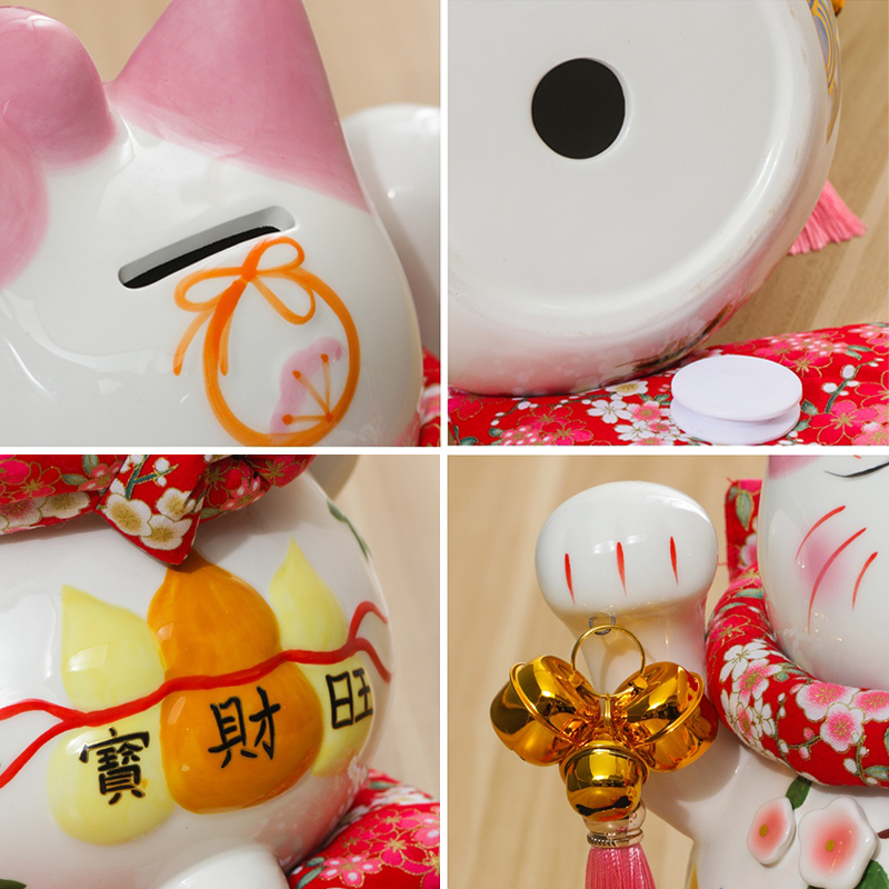 Ceramic Lucky Cet Piggy  ankBCreaItive Homa Decoration - 图2