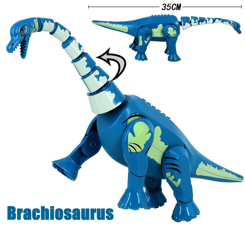 推荐Jurassic Dinosaur Play Set Building Block Toy Figure Ind - 图1