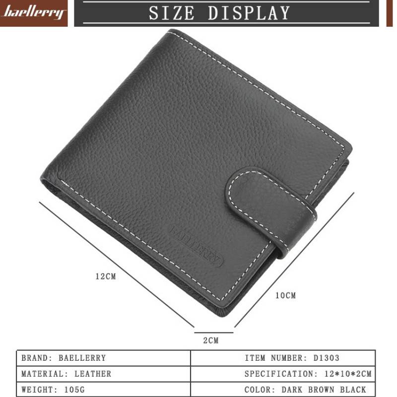 推荐Wallet Men Leather Wallets Male Purse Money Credit Card - 图2