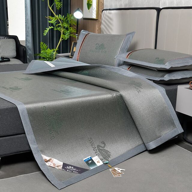 Thickened ice silk mat g summer 2024 new washable ice vinegar K mat summer sheet mat straw mat student accommodation