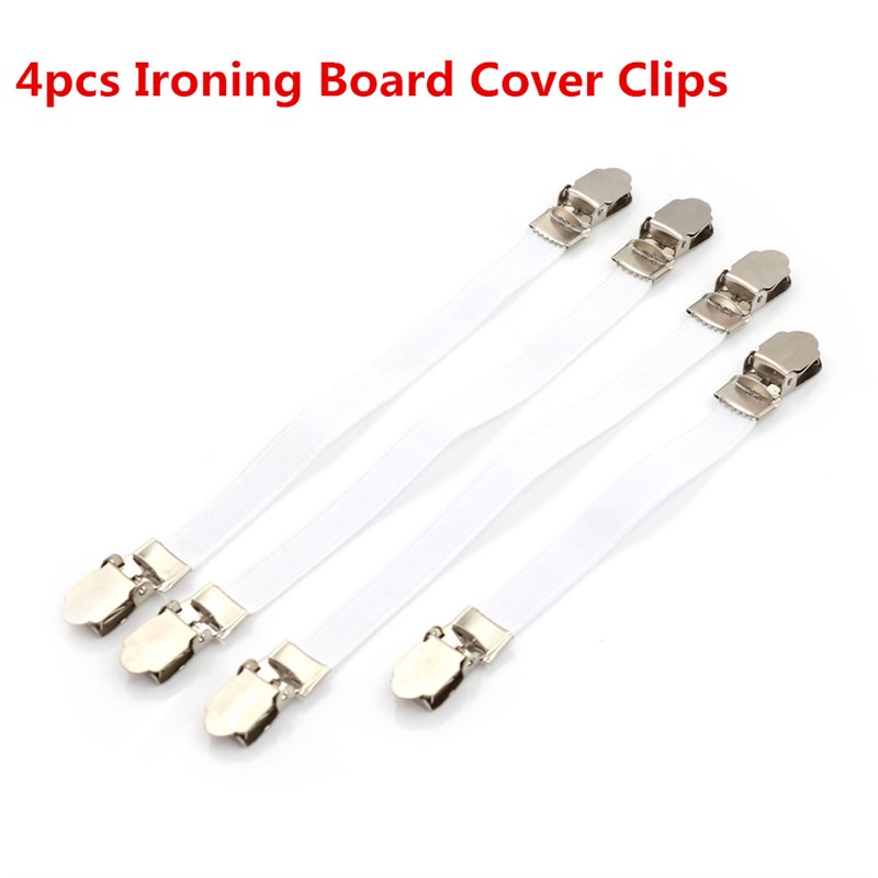 4pcs ironing Bpard Cover Cylio Fasteners TIght Fit Elastic - 图0