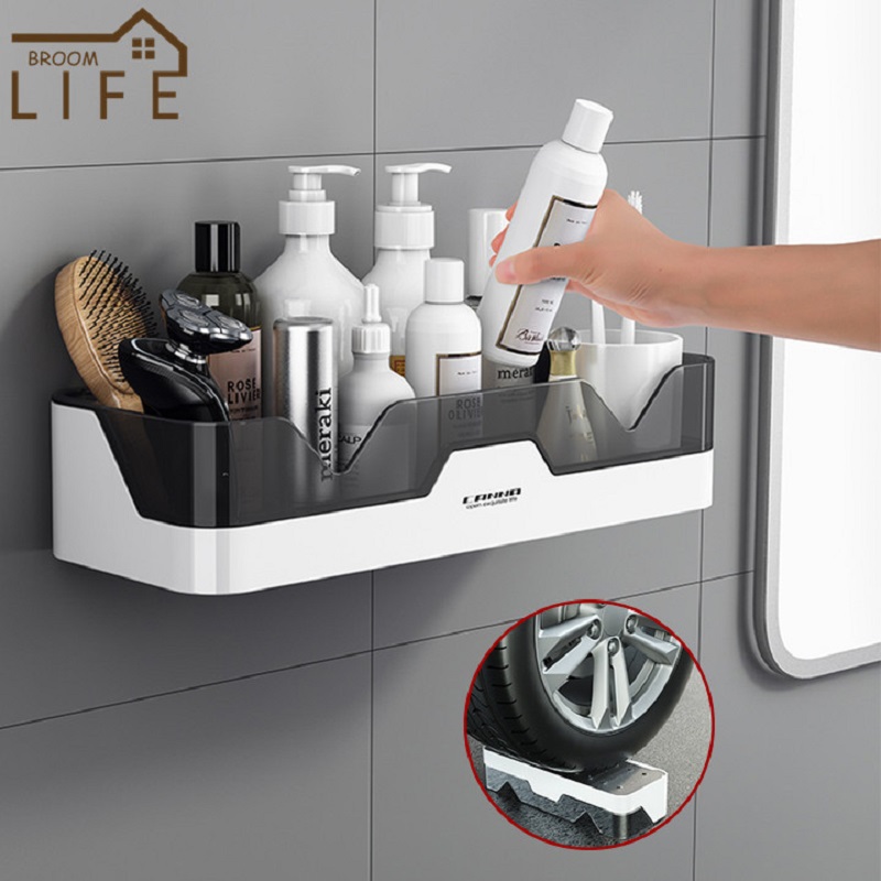 极速Bathroom Shelf Kitchen Storage Rack Home Organizer Acces - 图0