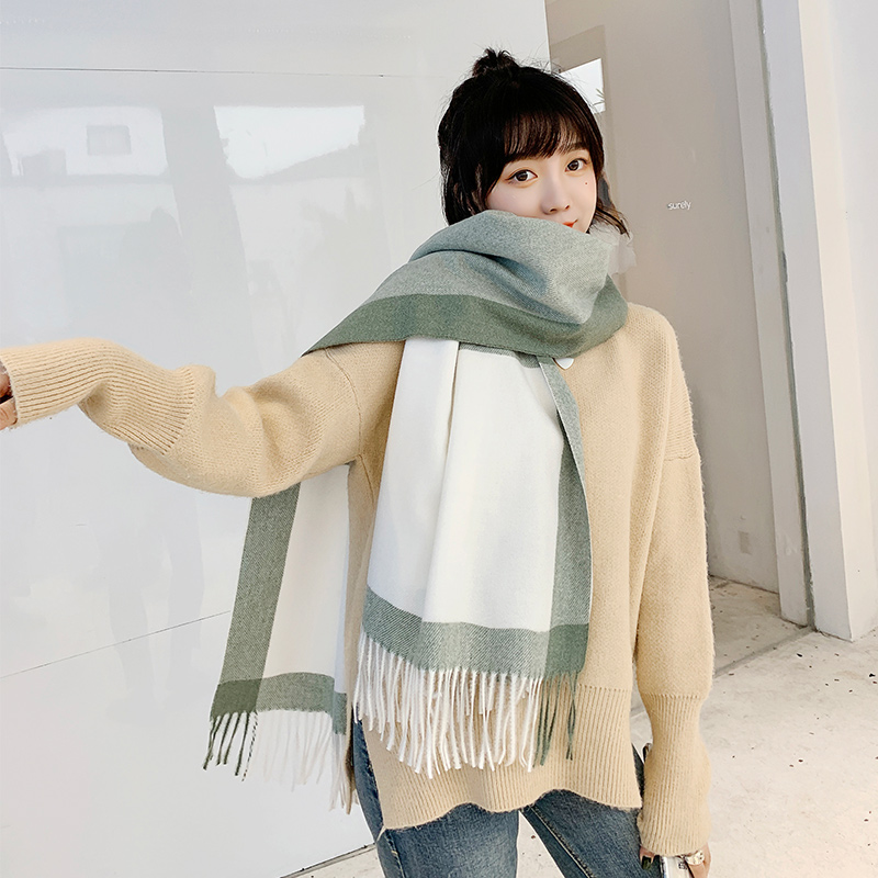 推荐Women Winter Poncho Shawls Wraps Pashmina Scarf - 图0