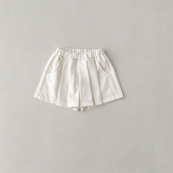 速发White/blue Denim Pleated Skirts for Baby Girls Clothes S-图2