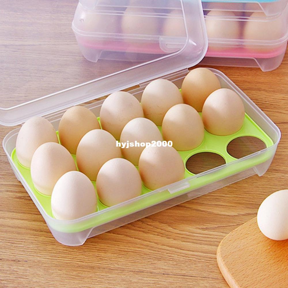 AM  15 Grids Hkome Kitchen Supplies Egg ContaineroStWrage Bo - 图3