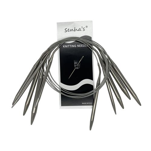 速发1.5-10mm Stainless Steel Circular Knitting Needles Croch-图0