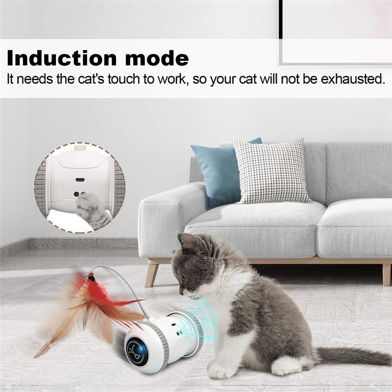 tomatnc Sgetsor cat Toys Interaciive Smart Robotic Electr - 图0