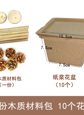 小众高货纸浆花盆创意墙饰幼儿园环创区角装饰美工室手工材料主题