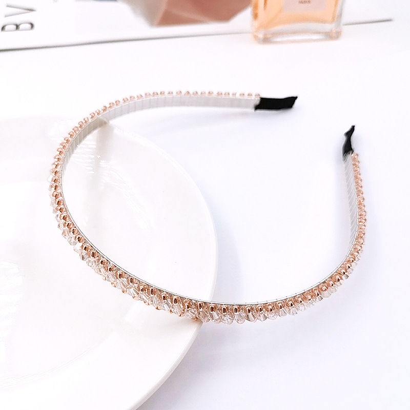 速发New classic fashion Three rows color Headband Crystal Ha - 图3