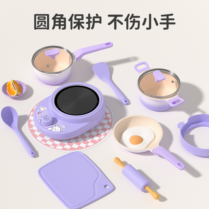 大号网红做饭玩具儿童厨房真实版迷你小厨具真煮套装生日礼物女童-图3