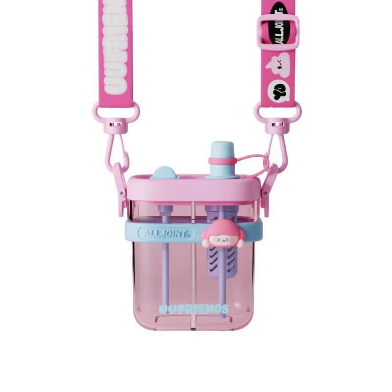 优仅儿童水杯分仓双饮杯女生女孩可爱上学夏季大容量吸管杯子,淘宝优惠券,粉丝福利购,淘宝优惠卷