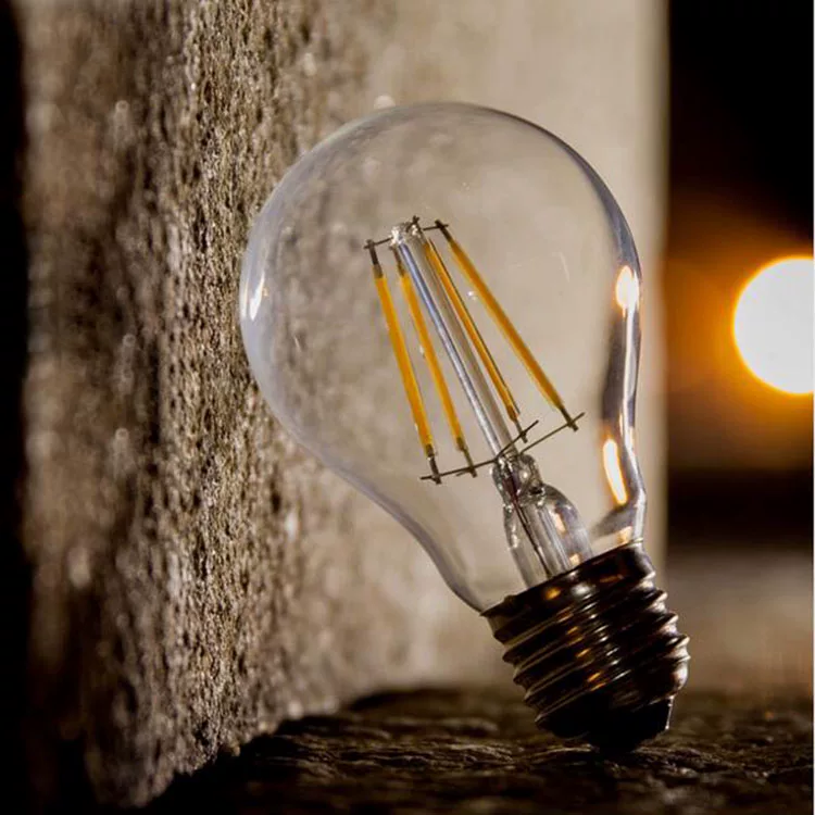 Spherical bulb, light source, energy-saving retro LED ceiling lamp, with screw socket, 4W, 6W, 8W