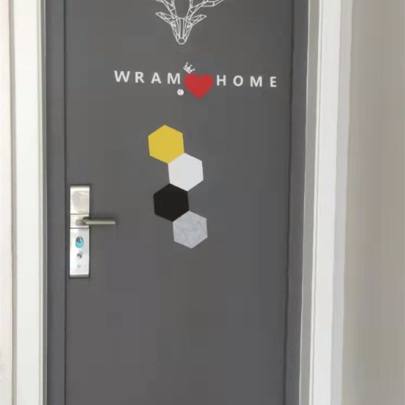 毛毡门贴纸北欧创意装饰防盗门入户卧室旧门翻新改色装饰无痕背胶,淘宝优惠券,粉丝福利购,淘宝优惠卷