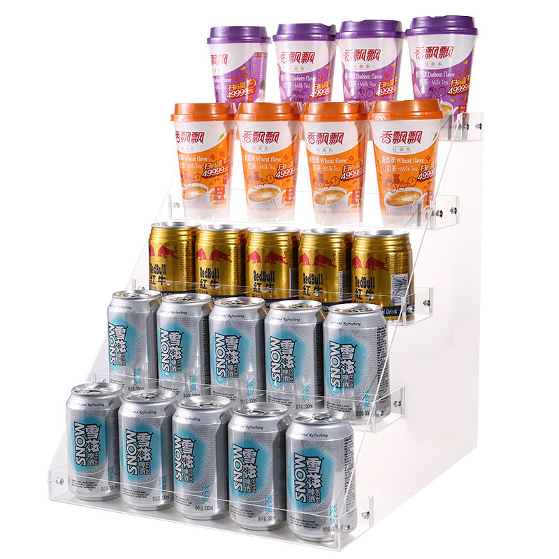 超市货架展示架商用饮料架塑料便利店矿泉水亚克力阶梯多层置物架,淘宝优惠券,粉丝福利购,淘宝优惠卷