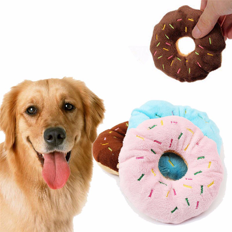 极速Pet Toys Soft Dog Donuts Plush Pet for Dogs Chew Cute Pu - 图1