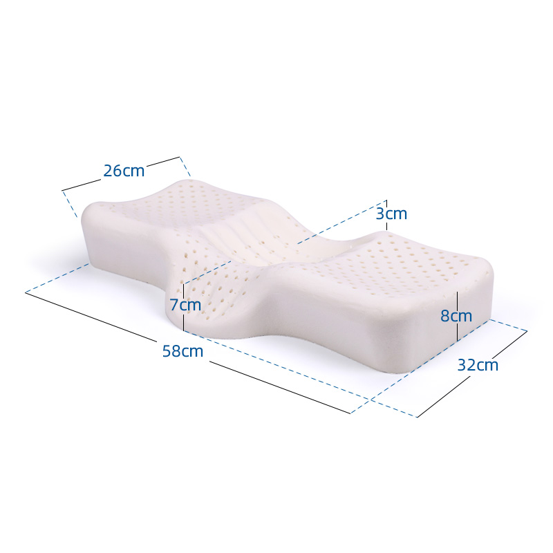 儿童颈椎枕头乳胶l枕芯5岁以上小孩小学生驼背青少年护颈睡觉专用