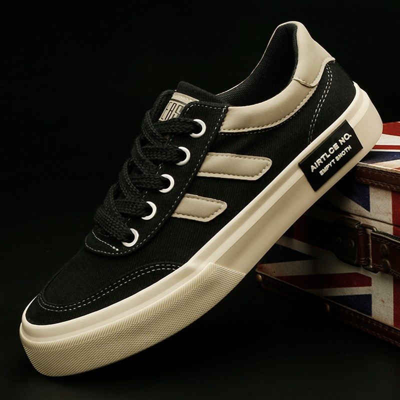男鞋秋款2024新款布鞋男士韩版潮流休闲鞋百搭潮低帮板鞋男帆布鞋,淘宝优惠券,粉丝福利购,淘宝优惠卷