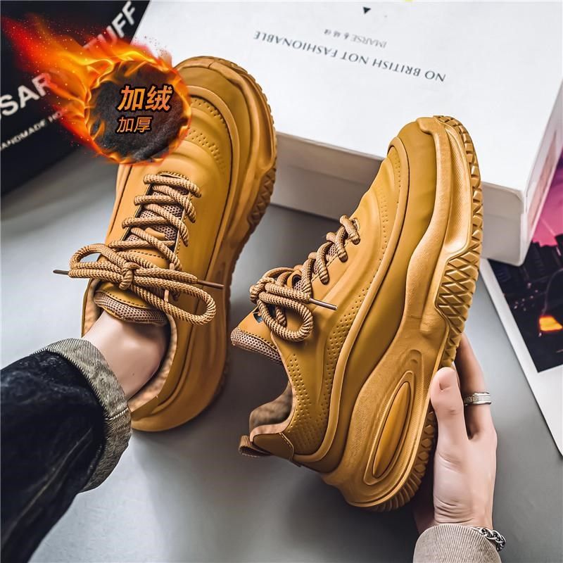 棉鞋男新款冬季学生休闲运动潮流加绒加厚保暖厚底增高男士老爹鞋,淘宝优惠券,粉丝福利购,淘宝优惠卷