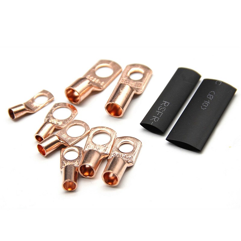 极速260PCS Copper Bare SC Terminals Lugs Wire Crimping Termi - 图2