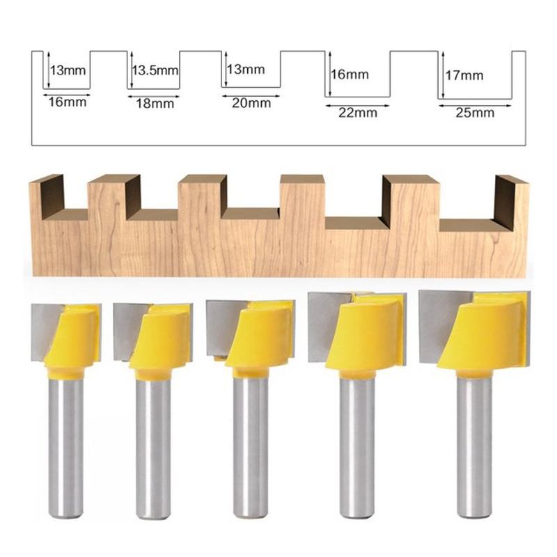 速发16-25mm Surface Planing Bottom Cleaning Router Bit 8mm S-图0