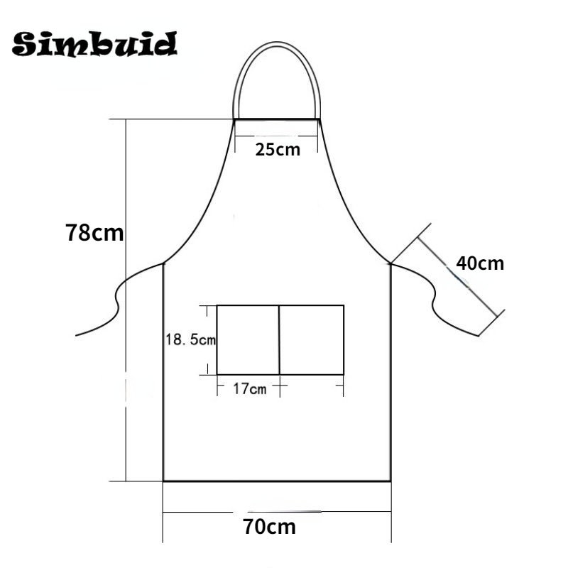 新品New Fashion Canvas Kitchen Aprons For Woman Men Chef Wor - 图1