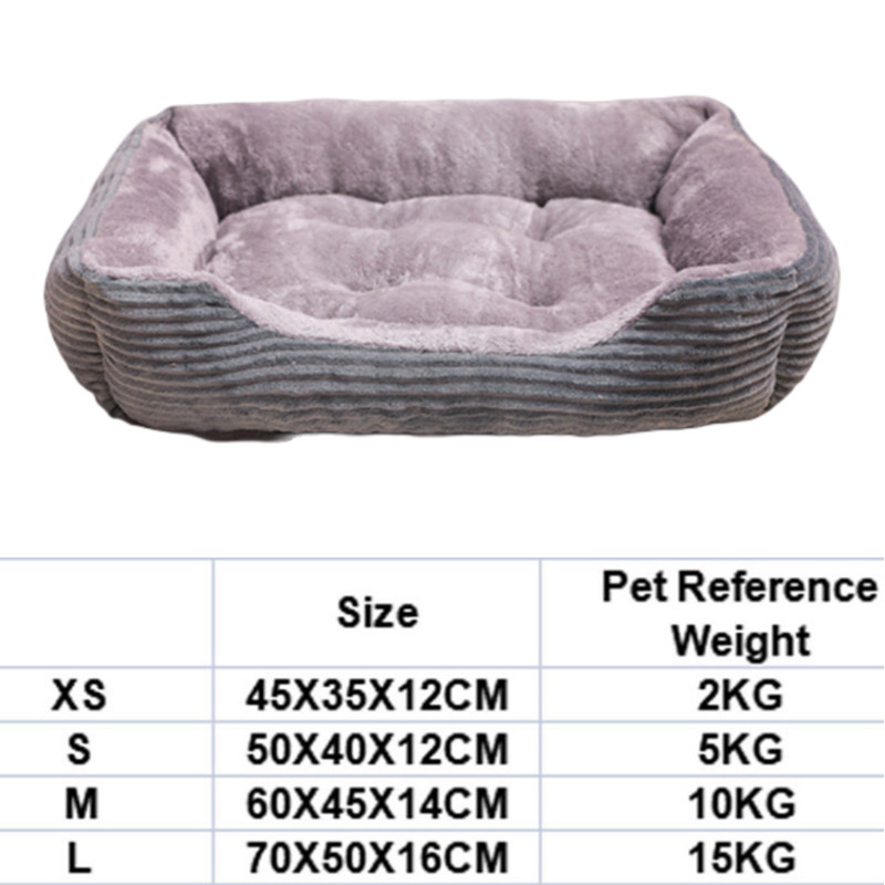 Pet Dog Sofa Bed Winter Warm Soft Nest PBMppy u sketsaMat Ke-图1