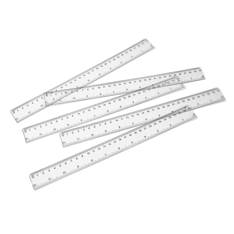 速发Advertising ruler 30cm plastic transparent straight rule - 图3