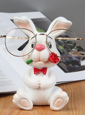 创意摆件眼镜支架桌面家居展示架可爱礼物店装P饰品动物托办公座