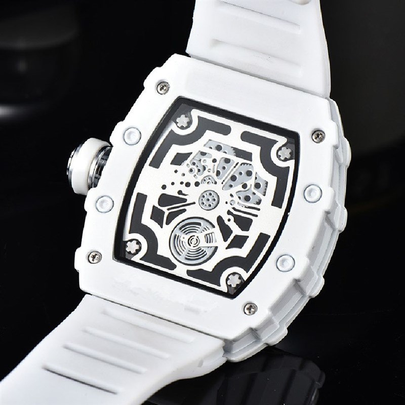 速发Reloj Hombre Hot Men's Ceramic Hollowed Out Transparent - 图2