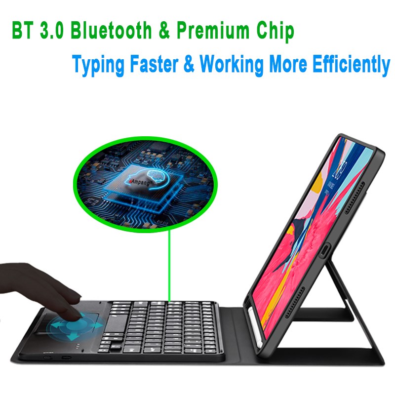 Touchpad Keyboard Case For iPad Air 3 2019 Pro 10.5 3rd Gen - 图2