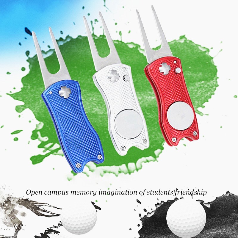 2020 New Mini Foldable Golf Divot Tool Marker Pitch Cleaner - 图3