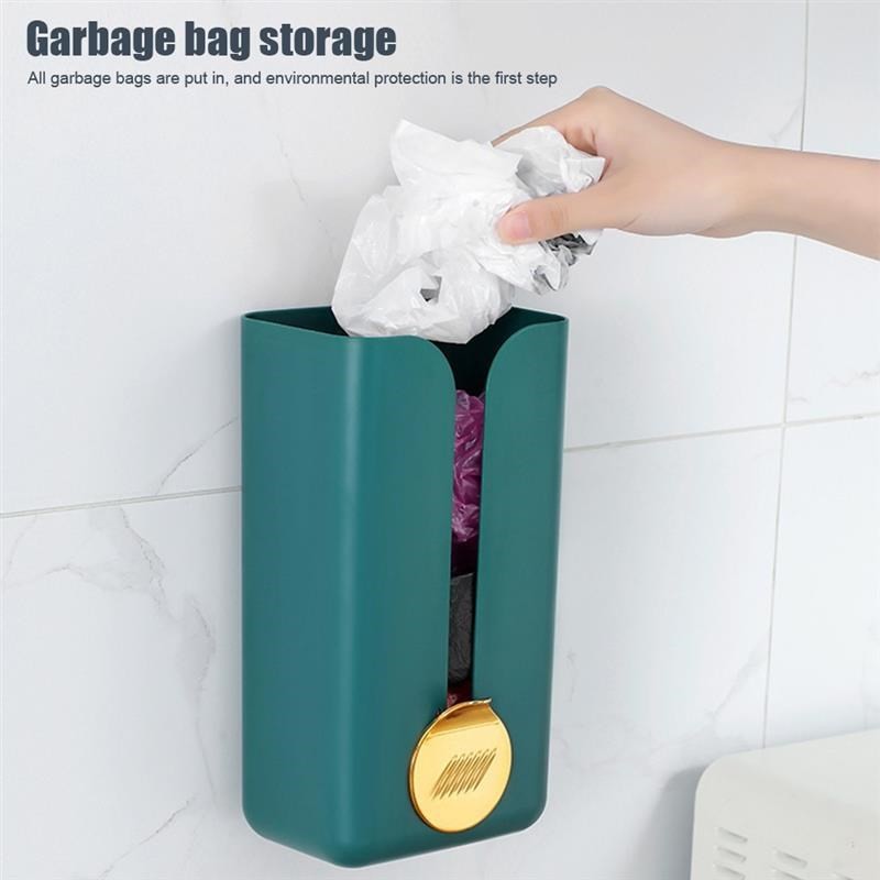 极速Home Garbage Bag Kitchen Organizer Wall Hanging Storage - 图2