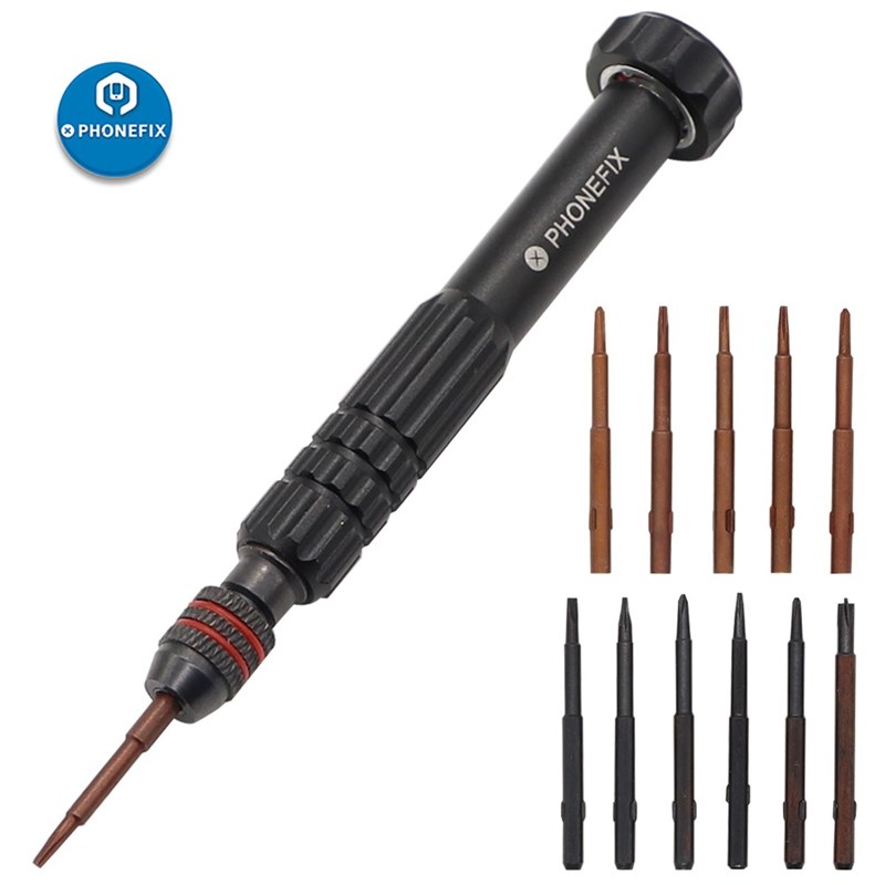 PHONEFIX 12pcs Screwdriver Bits Precision Screwdriver Set Op-图0