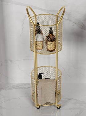 北欧脏衣篮卫生间洗衣篓多层简约推车收纳神器置物架浴室摆件家用