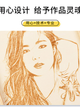 一周年礼物送女友老婆生日照片定制木刻画情侣纪念日手工YDIY相框