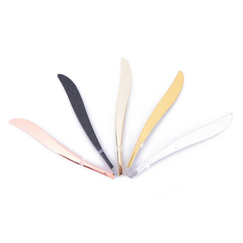 极速1Pc Eyebrow Tweezer Hair Beauty Slanted Puller Stainless - 图1