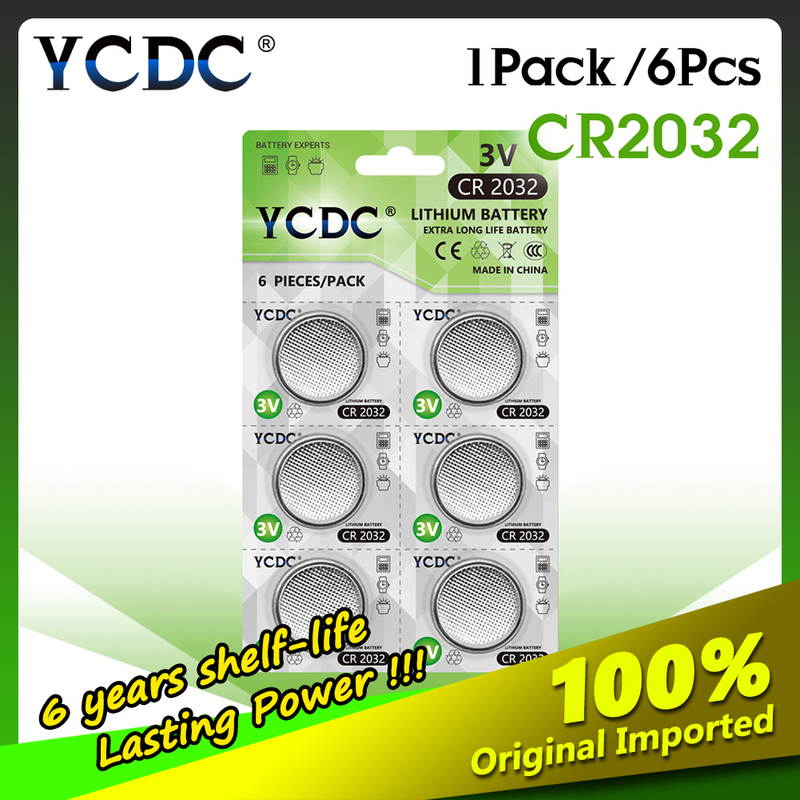 速发6pcs/1Cards CR2032 Lithium Button Batteries DL2032 ECR2-图0