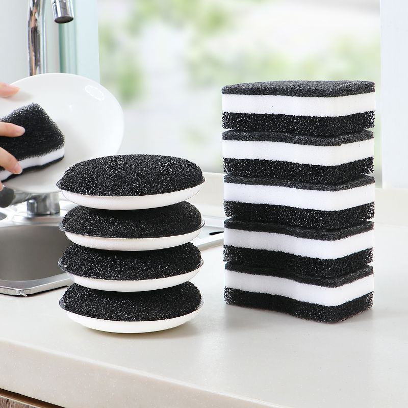 推荐Double-sided dishwashing sponge household kitchen strong - 图1