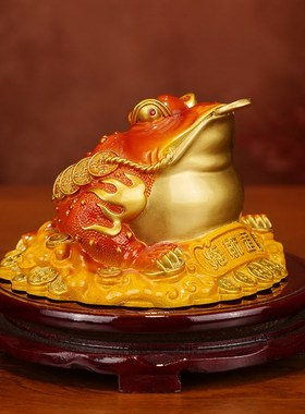 金蟾摆件招财铜金蝉乔迁新居客厅酒柜玄关装饰品公司店铺开业礼物