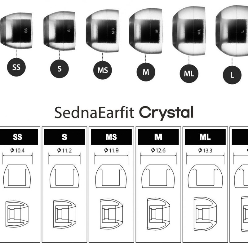 AZLA Crystal LSR耳机套入耳式t9ie iEe900耳塞帽wf1000xm4 SE846 - 图0