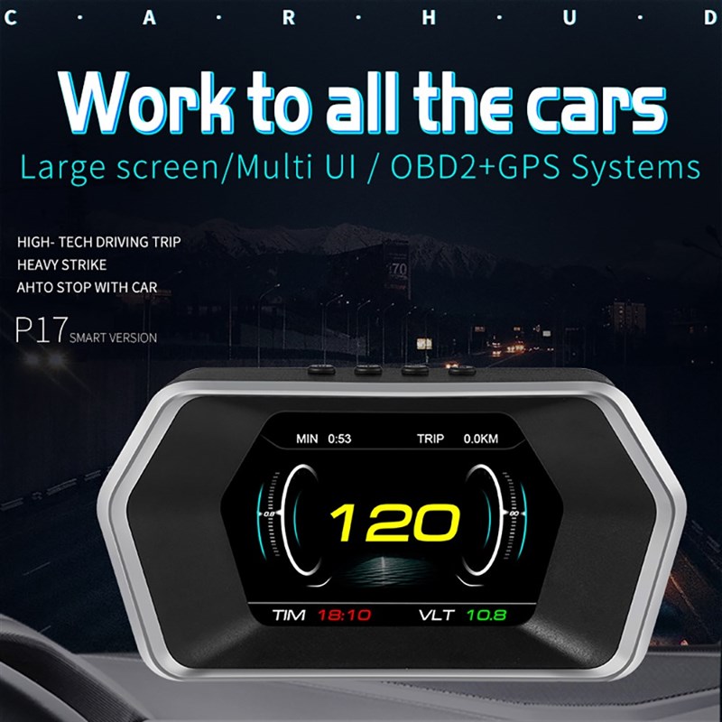 速发On-Board Computer Head Up display Auto HUD OBD2 Car Spee-图2