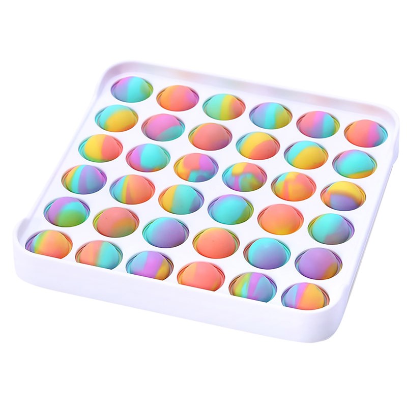 极速Colorful Push Pops Fidget Bubble Sensory  Stress Relieve - 图0