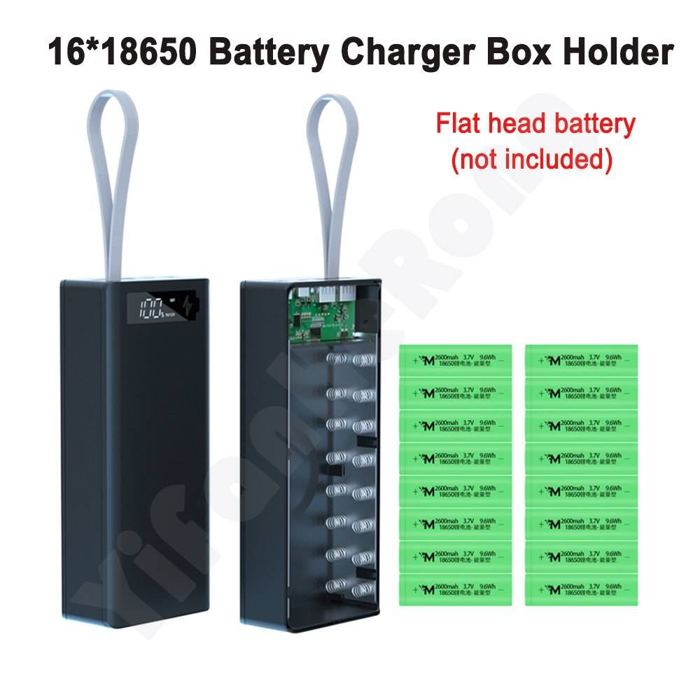 速发16*18650 Battery Charger Box Shell DIY Power Bank Case D - 图1