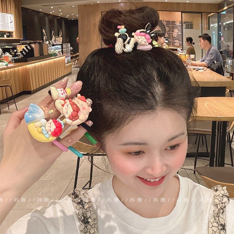 可爱卡通少女心发绳高弹力耐用头绳扎头发橡皮筋发圈不伤发发饰,淘宝优惠券,粉丝福利购,淘宝优惠卷